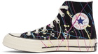 Converse Black Archive Paint Splatter Chuck 70 High Sneakers