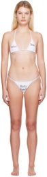 Praying SSENSE Exclusive White Holy Trinity Bikini