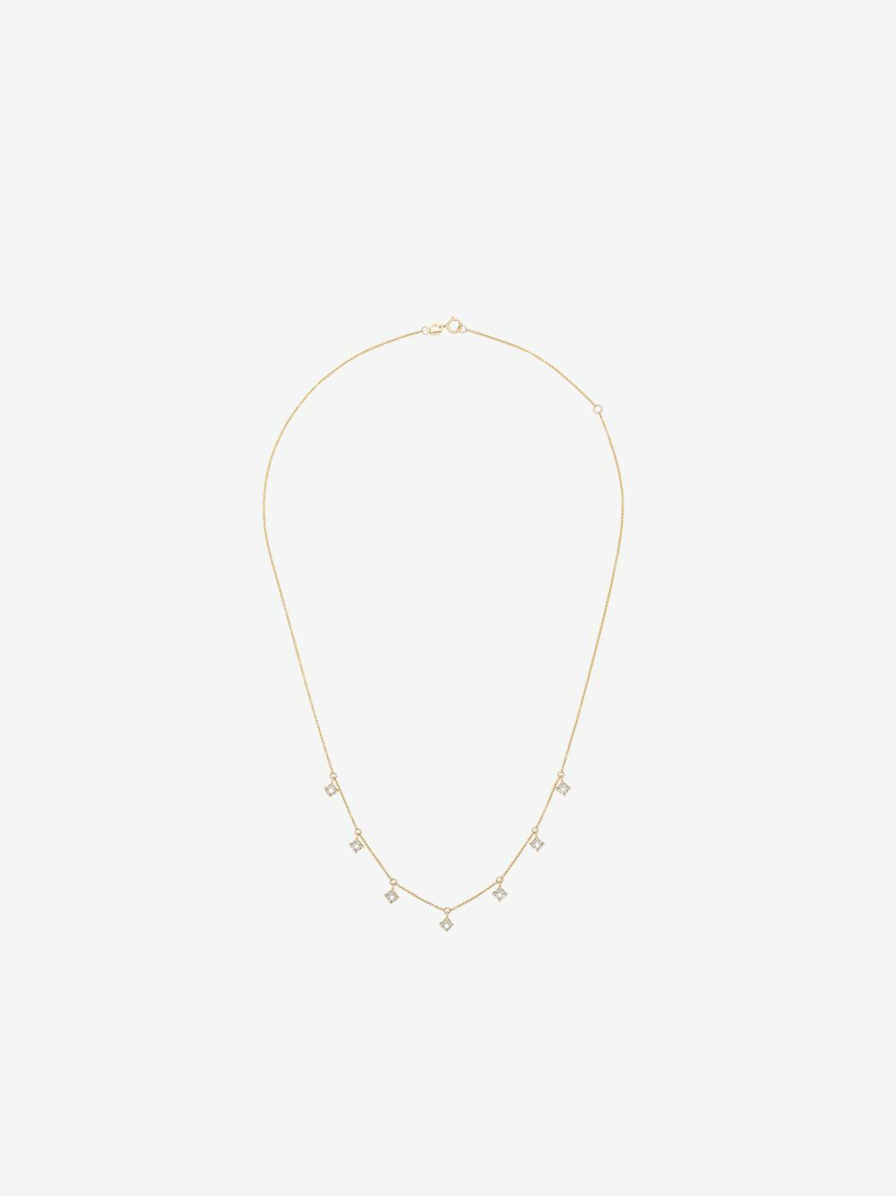 Dana Rebecca Designs 14K Yellow Gold Ava Bea Station Diamond Necklace ...