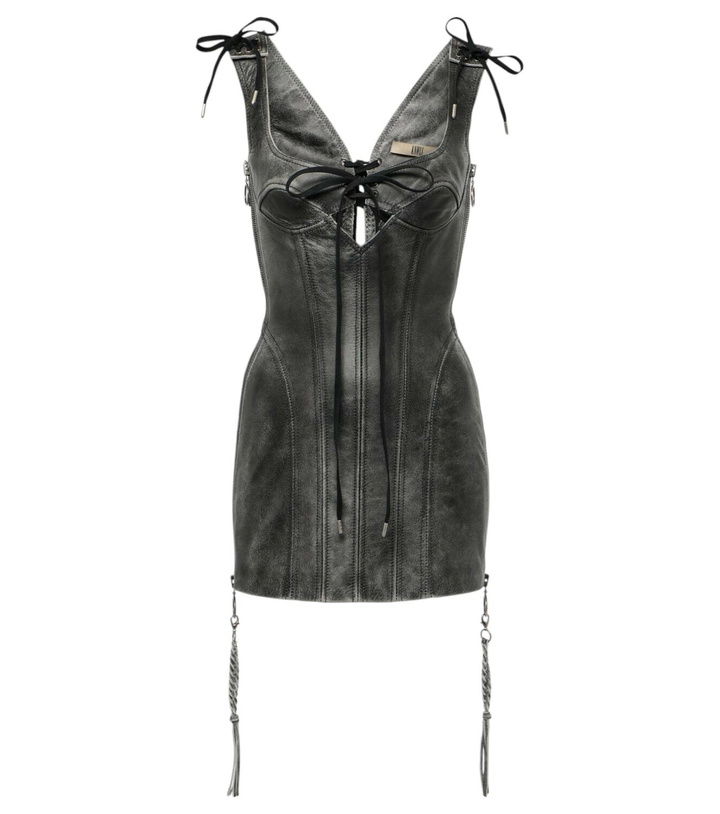 Photo: KNWLS Nihil leather minidress