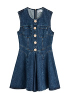 Self-portrait Embellished Denim Mini Dress