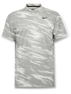 Nike Golf - Tiger Woods Camouflage-Print Dri-FIT ADV and Mesh Golf T-Shirt - Gray