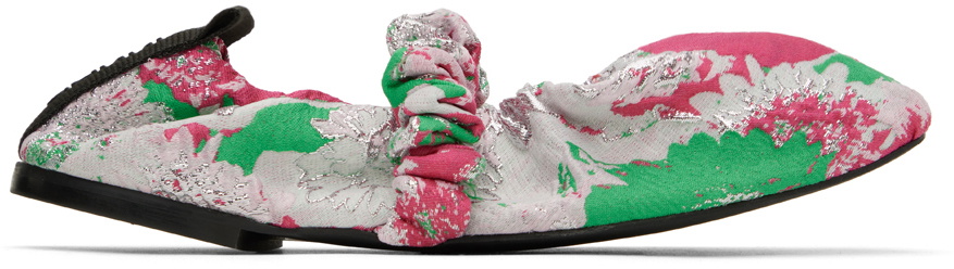 GANNI Multicolor Scrunchie Ballerina Flats GANNI display picture 3