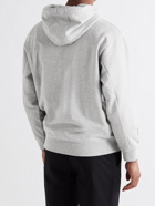 MCQ - Mélange Loopback Cotton-Jersey Hoodie - Gray