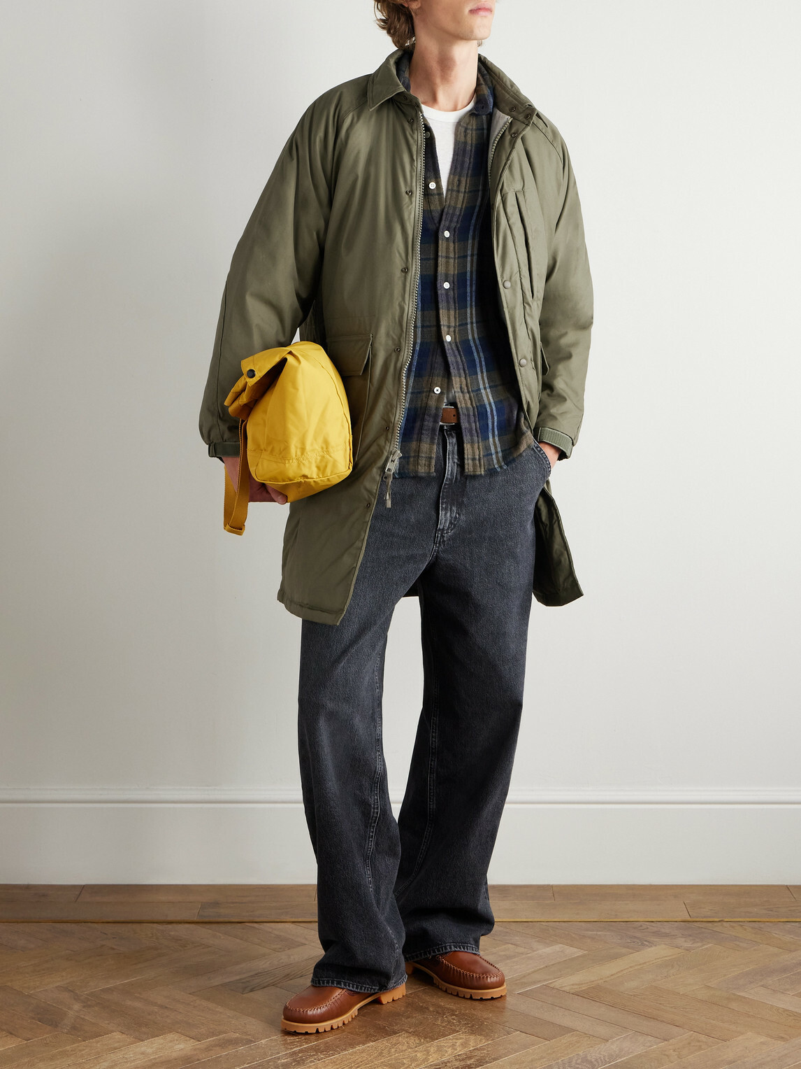 OrSlow - Padded Cotton and Nylon-Blend Shell Coat - Green