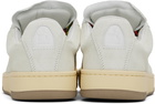 Lanvin Off-White Suede Curb Lite Sneakers