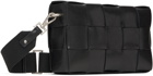Bottega Veneta Black Cassette Messenger Bag