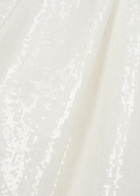 Galvan Lisbon Bridal Sequin-embellished Trousers Off White