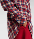 God's True Cashmere Ski Santa Tartan cashmere shirt