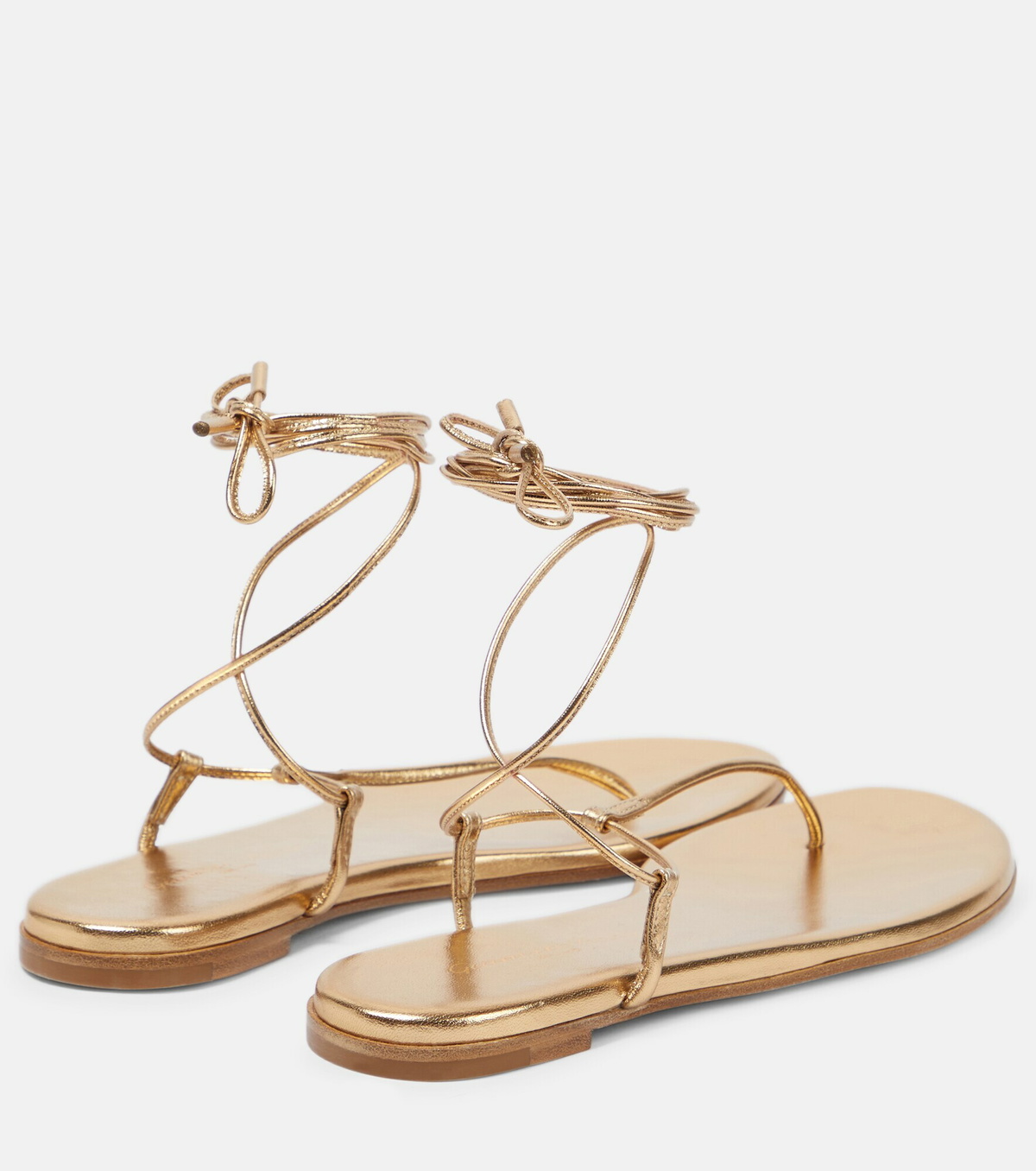 Gianvito Rossi - Gwyneth metallic leather sandals Gianvito Rossi