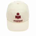 Isabel Marant Men's Tyron Logo Cap in Ecru/Red