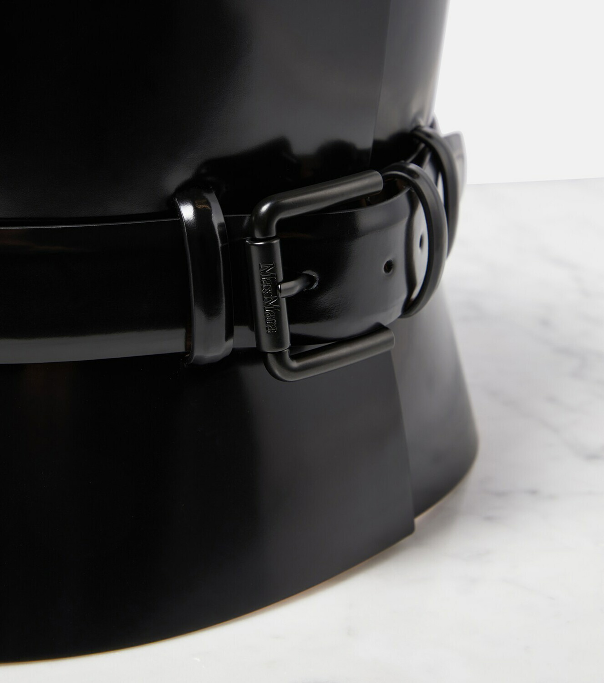 Max Mara Bustier175 patent leather belt Max Mara