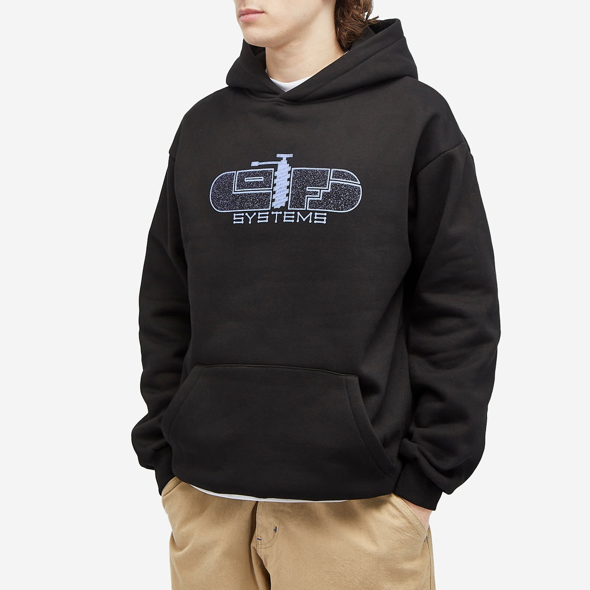 Lo-Fi Men's Process Hoodie in Black