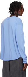 Guest in Residence Blue Oversized Crew Sweater
