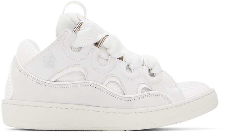 Photo: Lanvin White Curb Sneakers