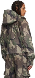 424 Khaki Cropped Parka