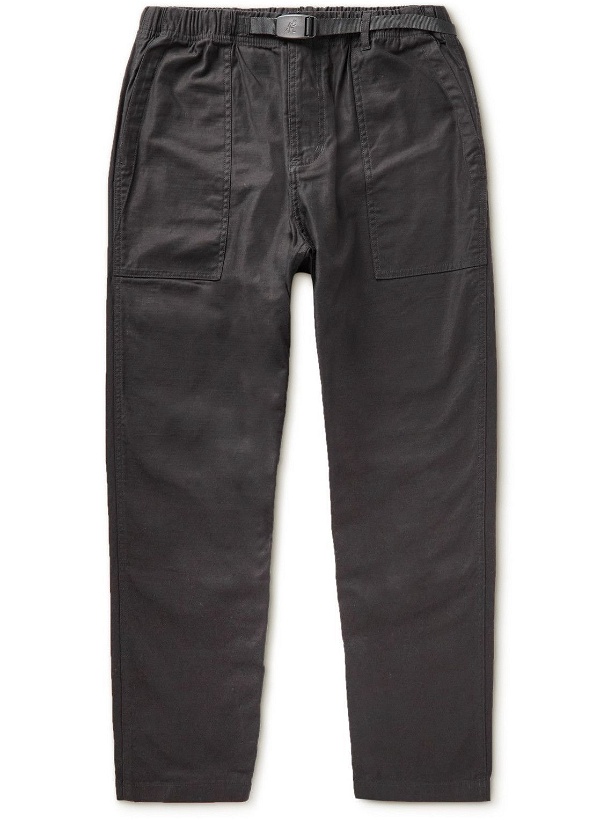 Photo: Gramicci - Straight-Leg Belted Cotton Trousers - Black