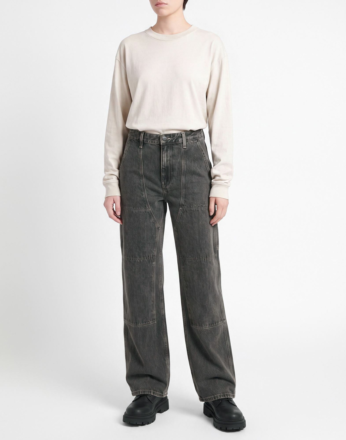 Helmut Lang Womens Jeans in Black