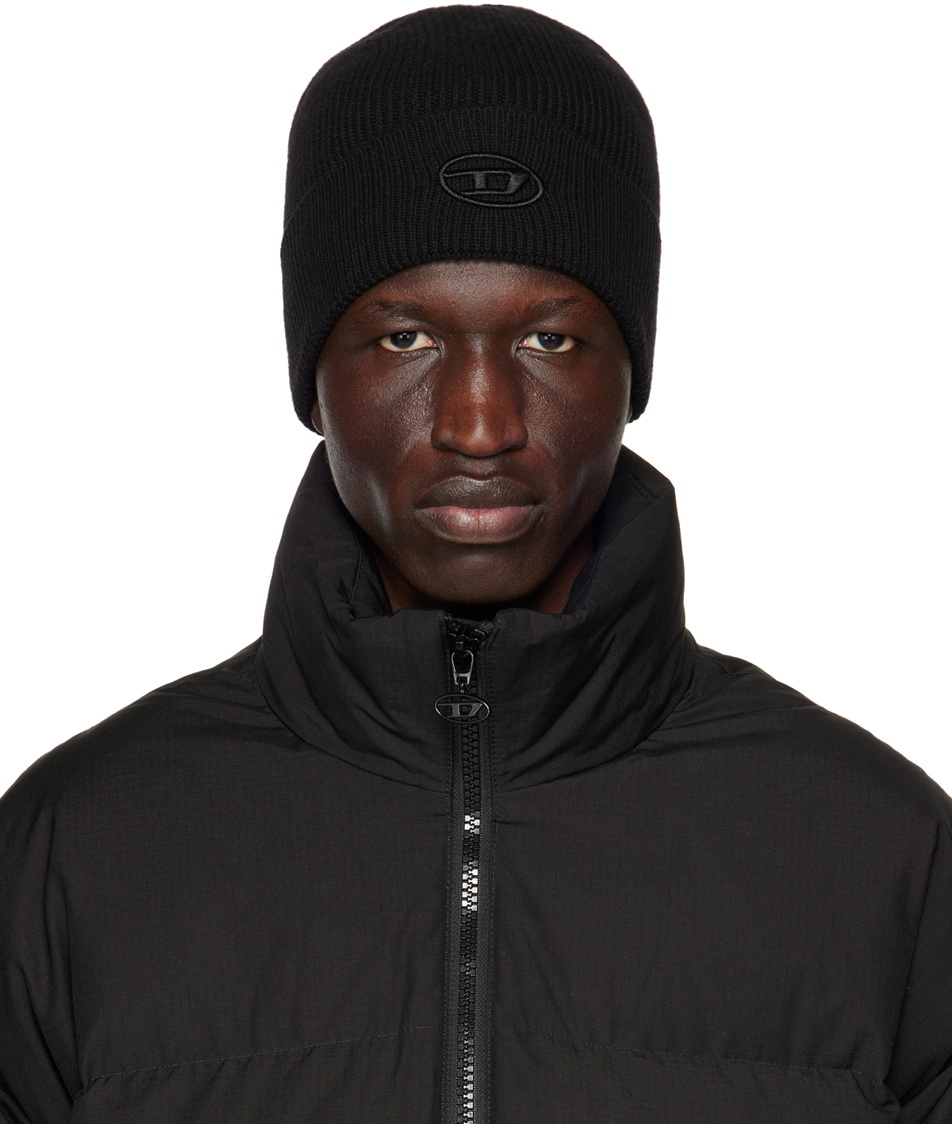 Diesel Black K-Coder-Fully B Beanie Diesel