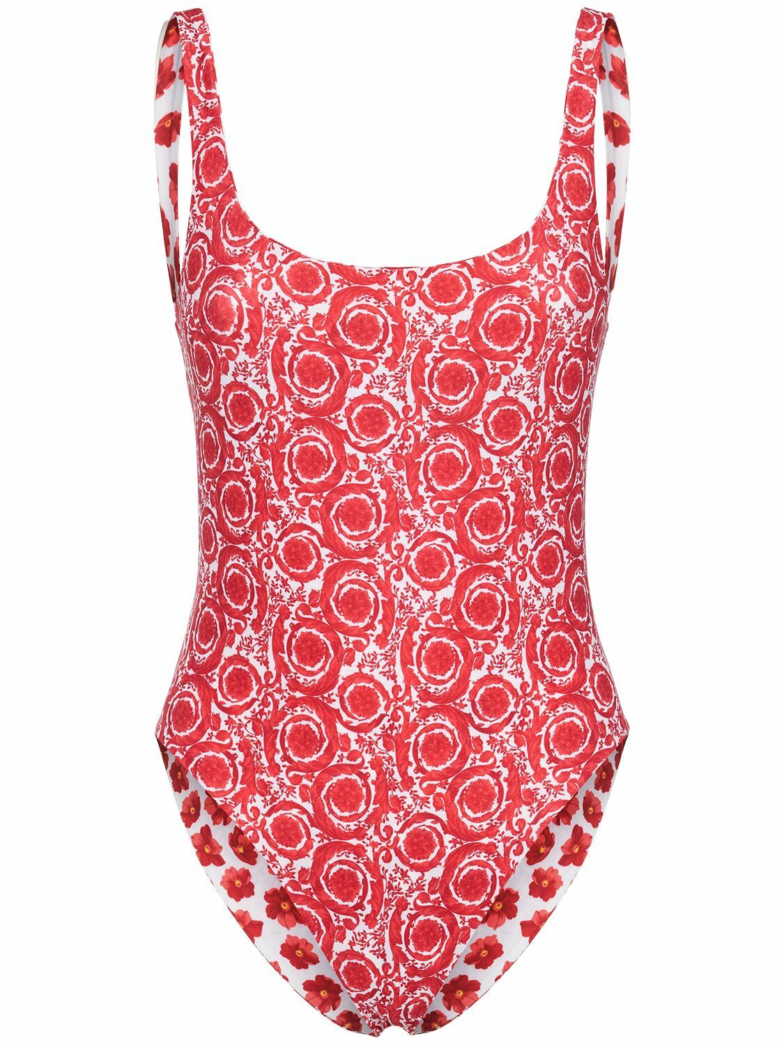 VERSACE Strawberry Print One Piece Swimsuit Versace