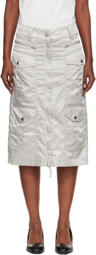 Photo: VAQUERA Gray Aviator Cargo Midi Skirt