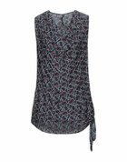 Manila Grace Womens Top Midnight in Blue