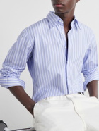 Husbands - Striped Supima Cotton-Poplin Shirt - Blue