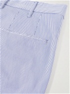 Incotex - Slim-Fit Striped Cotton-Blend Poplin Bermuda Shorts - Blue