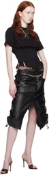 Dilara Findikoglu Black Corset T-Shirt