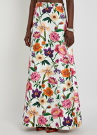 Borgo DE Nor Bellamy Floral-print Taffeta Maxi Skirt Multicoloured