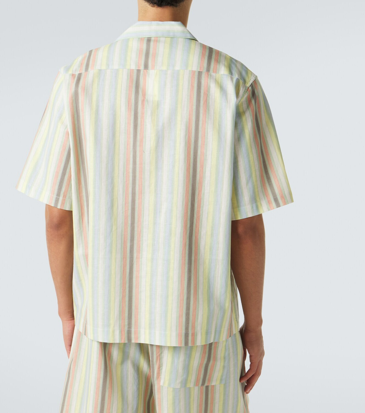 Commas Striped linen shirt
