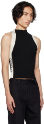 K.NGSLEY Black Banded Tank Top