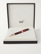 Montblanc - Meisterstück Calligraphy Solitaire Gold-Tone and Lacquer Fountain Pen