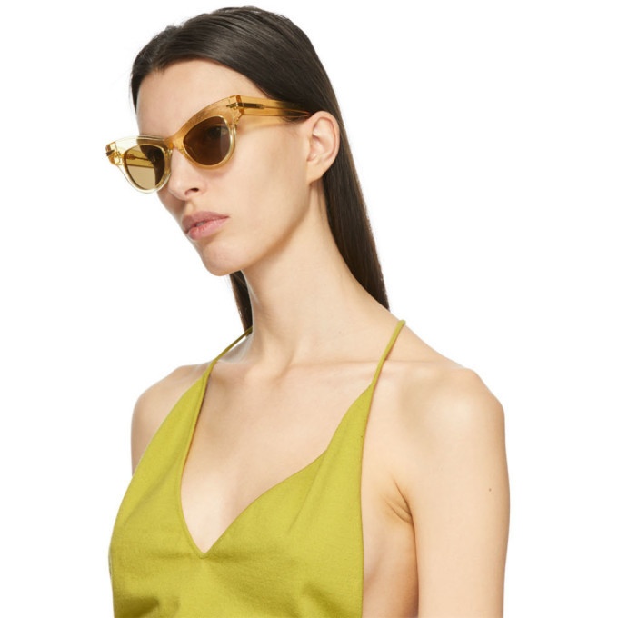 Bottega Veneta Cat-Eye Croc-Effect Sunglasses - ShopStyle