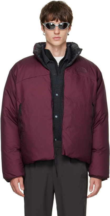Photo: The North Face Burgundy Pertex Nuptse Reversible Down Jacket