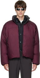 The North Face Burgundy Pertex Nuptse Reversible Down Jacket