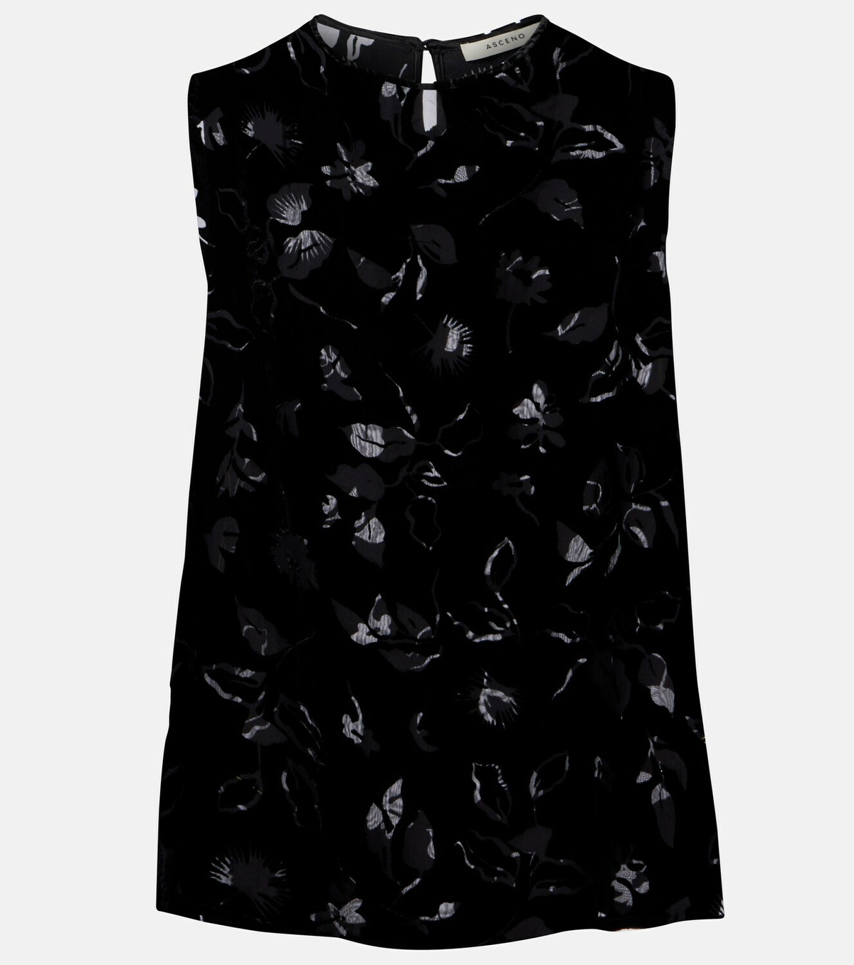 Asceno Trento devoré velvet top