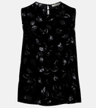 Asceno Trento devoré velvet top