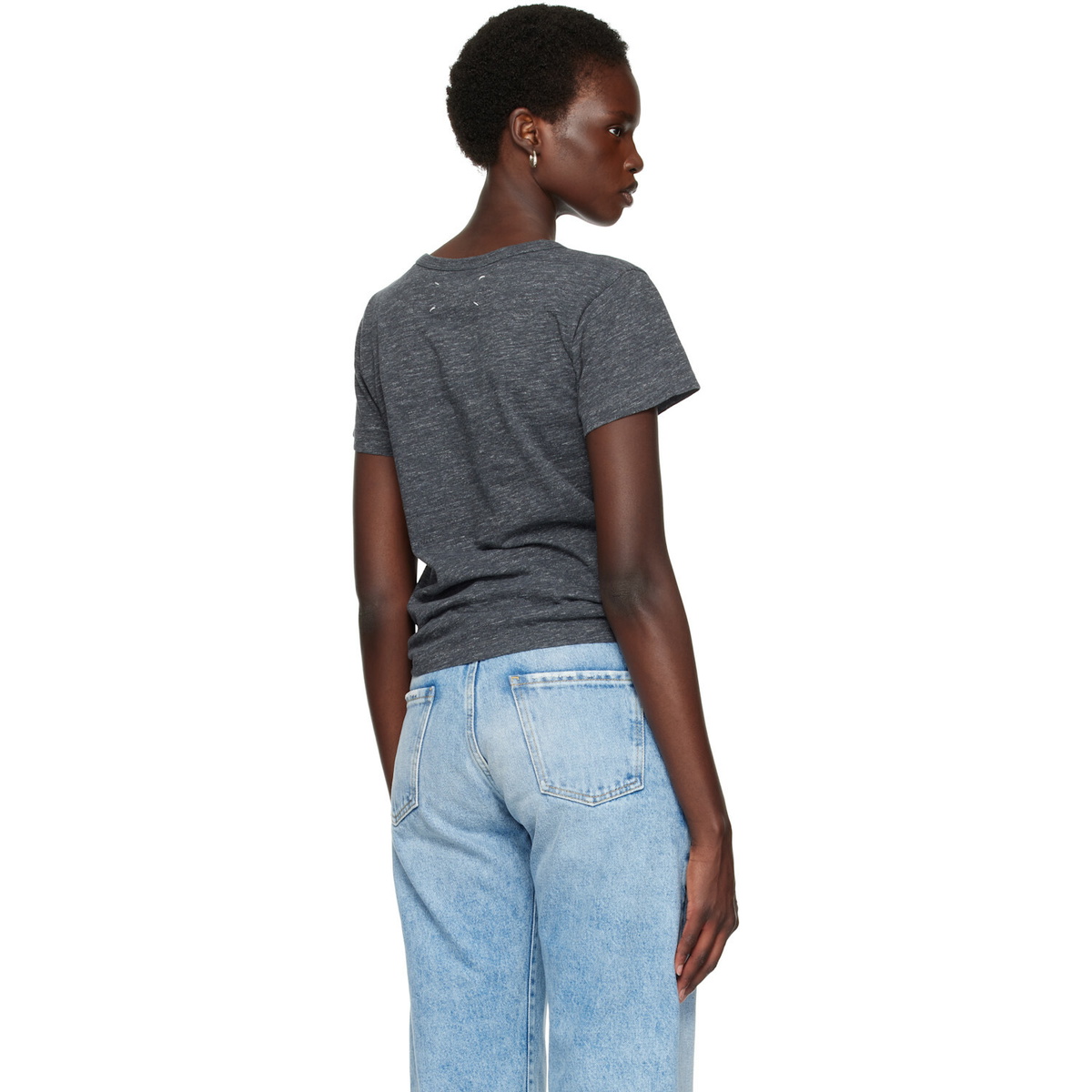 Maison Margiela Gray Bird Fitted T-shirt