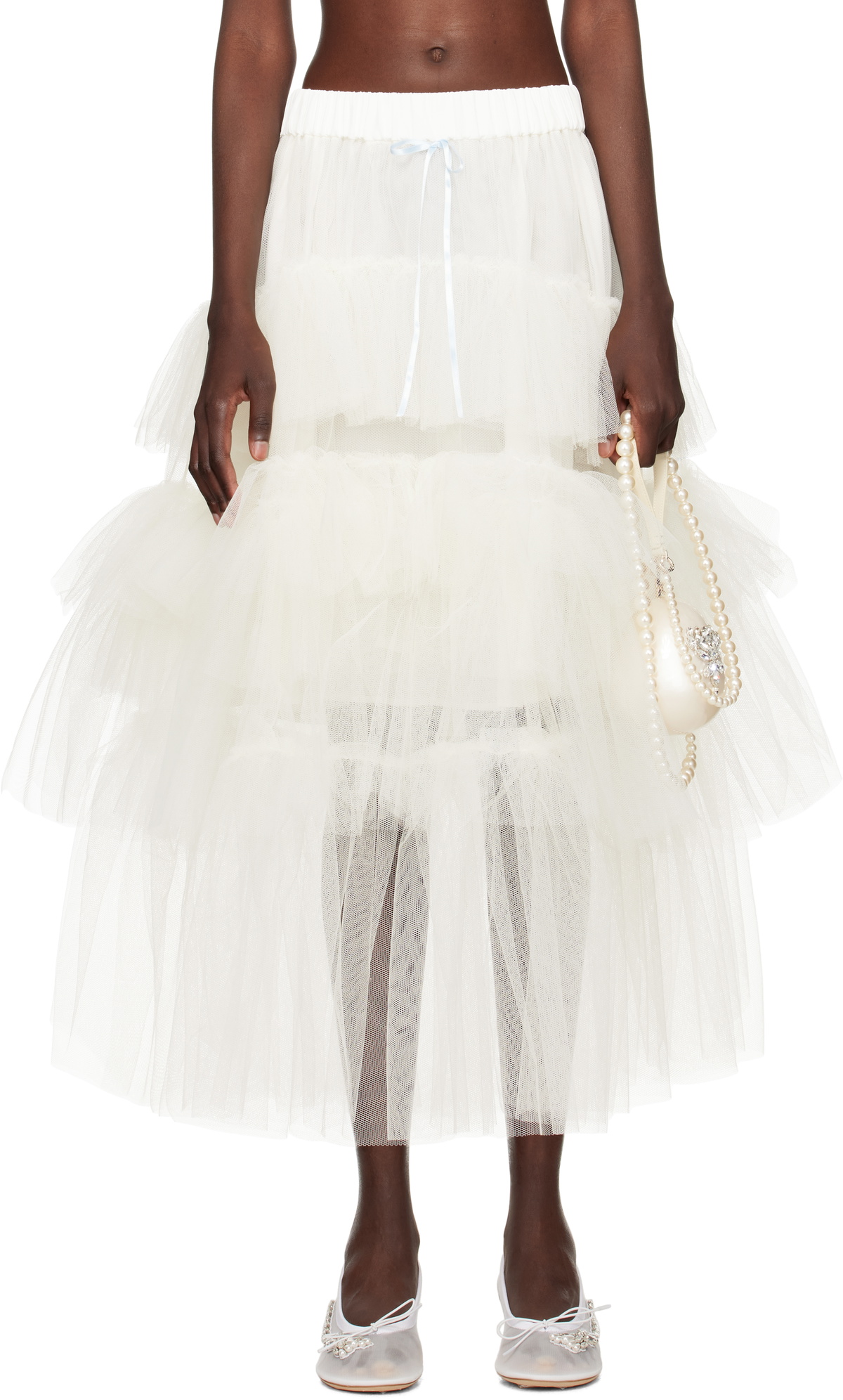 Simone Rocha SSENSE Exclusive Bridal Capsule Carnation Dart Midi