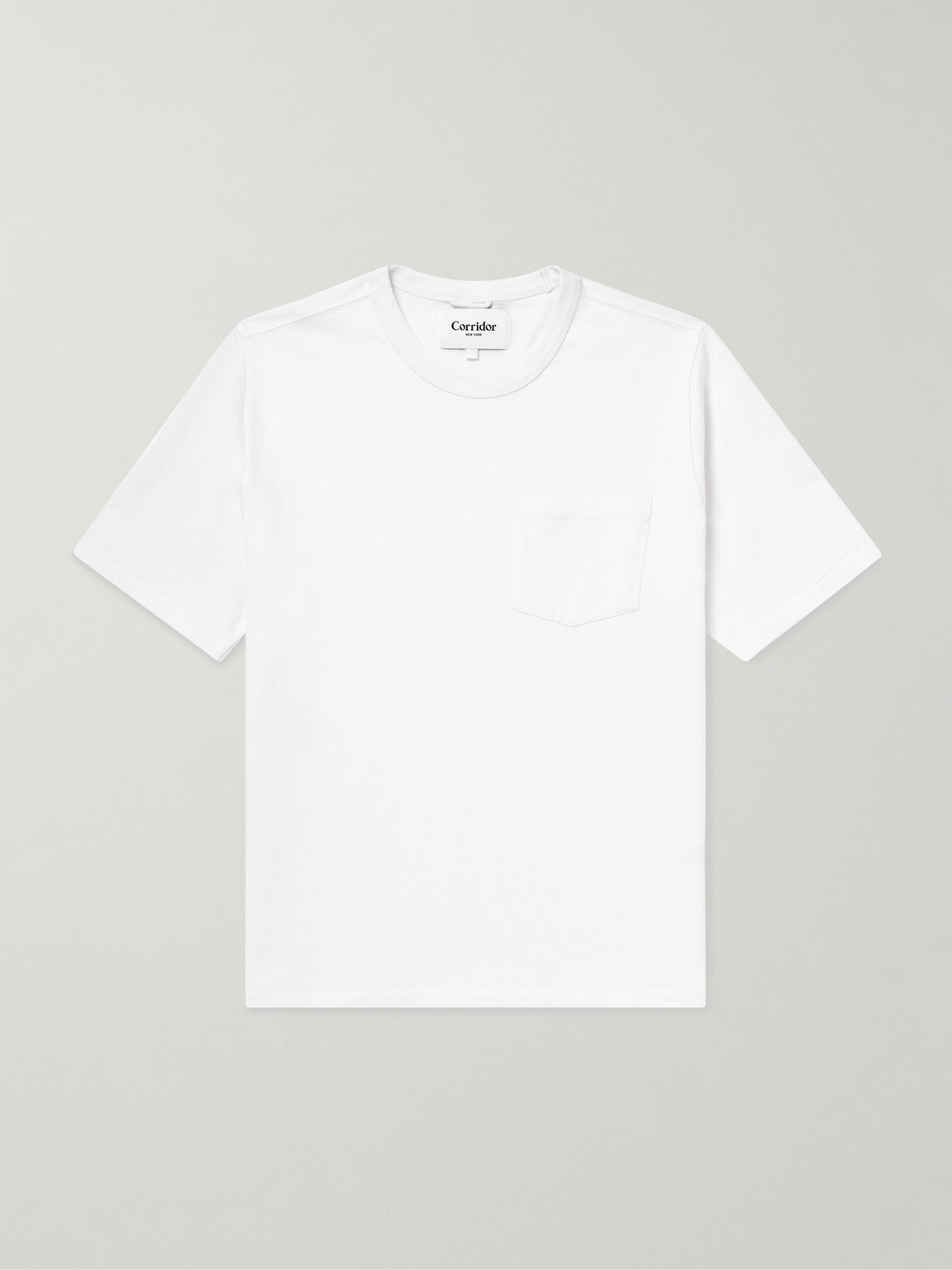 Corridor - Garment-Dyed Cotton-Jersey T-Shirt - White