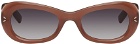 MCQ Orange Oval Sunglasses