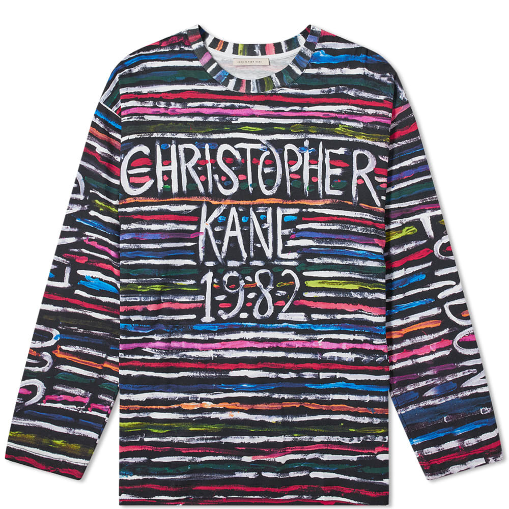 Christopher Kane Long Sleeve Logo Print Tee Christopher Kane