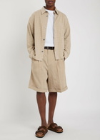 Frame Plaid Woven Shirt Beige