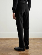 Rubinacci - Straight-Leg Cotton-Moleskin Trousers - Black