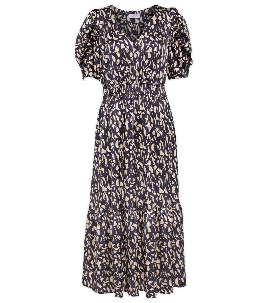 Velvet Textured Midi Dress