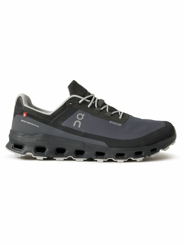 Photo: ON - Cloudvista Waterproof Rubber-Trimmed Mesh Sneakers - Black