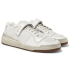 Saint Laurent - SL24 Perforated Leather Sneakers - White