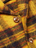 Séfr - Reno Checked Brushed Wool-Blend Jacket - Yellow