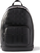 Burberry - Check-Embossed Leather Backpack